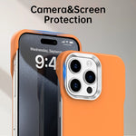 Til iPhone 15 Pro Max cover, rammeløst, ultratyndt TPU + PET-telefoncover med forstærkede hjørner