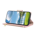 For Xiaomi Redmi Note 14 4G (164.84mm) Case Zipper Wallet Leather Phone Cover with Wrist Strap