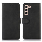 Samsung Galaxy S23 Plånboksfodral i PU-läder med kohudstruktur, stativfunktion, magnetiskt lock, stötsäkert skyddsfodral
