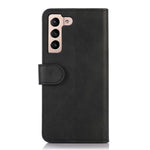 Samsung Galaxy S23 Plånboksfodral i PU-läder med kohudstruktur, stativfunktion, magnetiskt lock, stötsäkert skyddsfodral