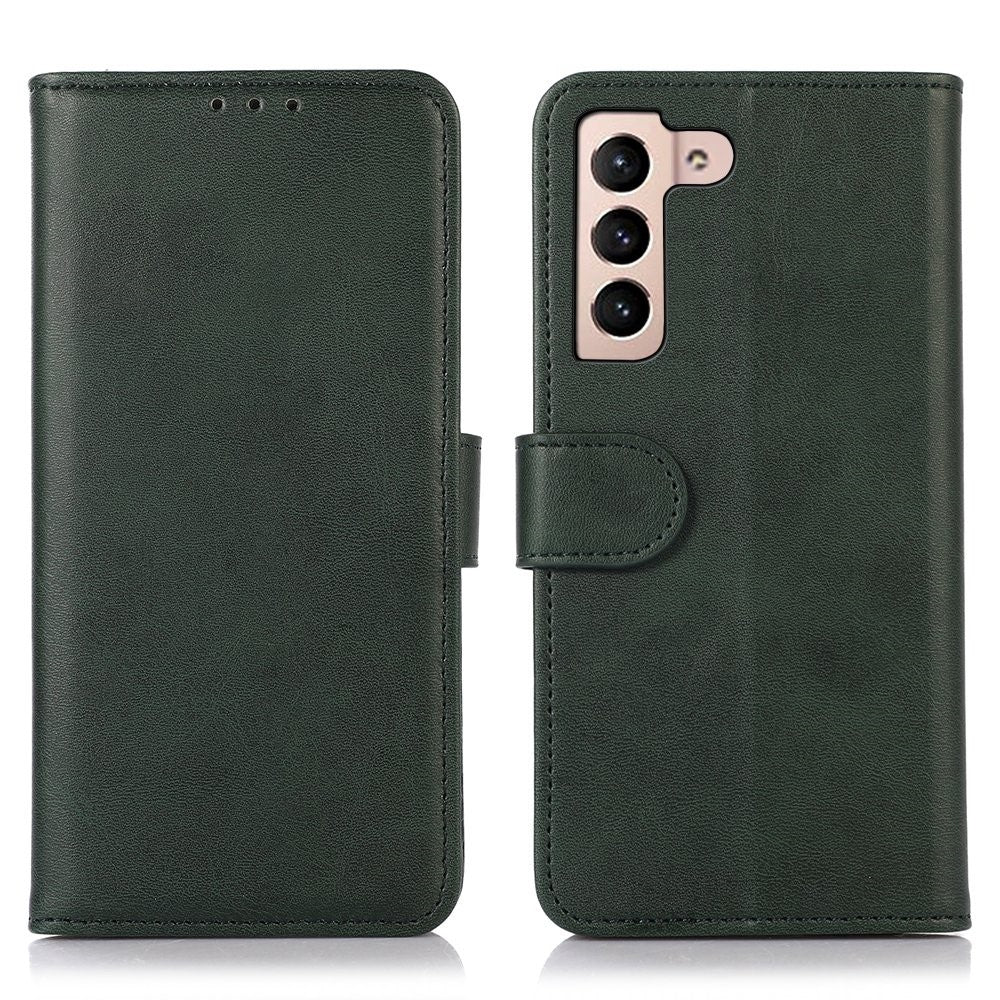 Samsung Galaxy S23 Plånboksfodral i PU-läder med kohudstruktur, stativfunktion, magnetiskt lock, stötsäkert skyddsfodral