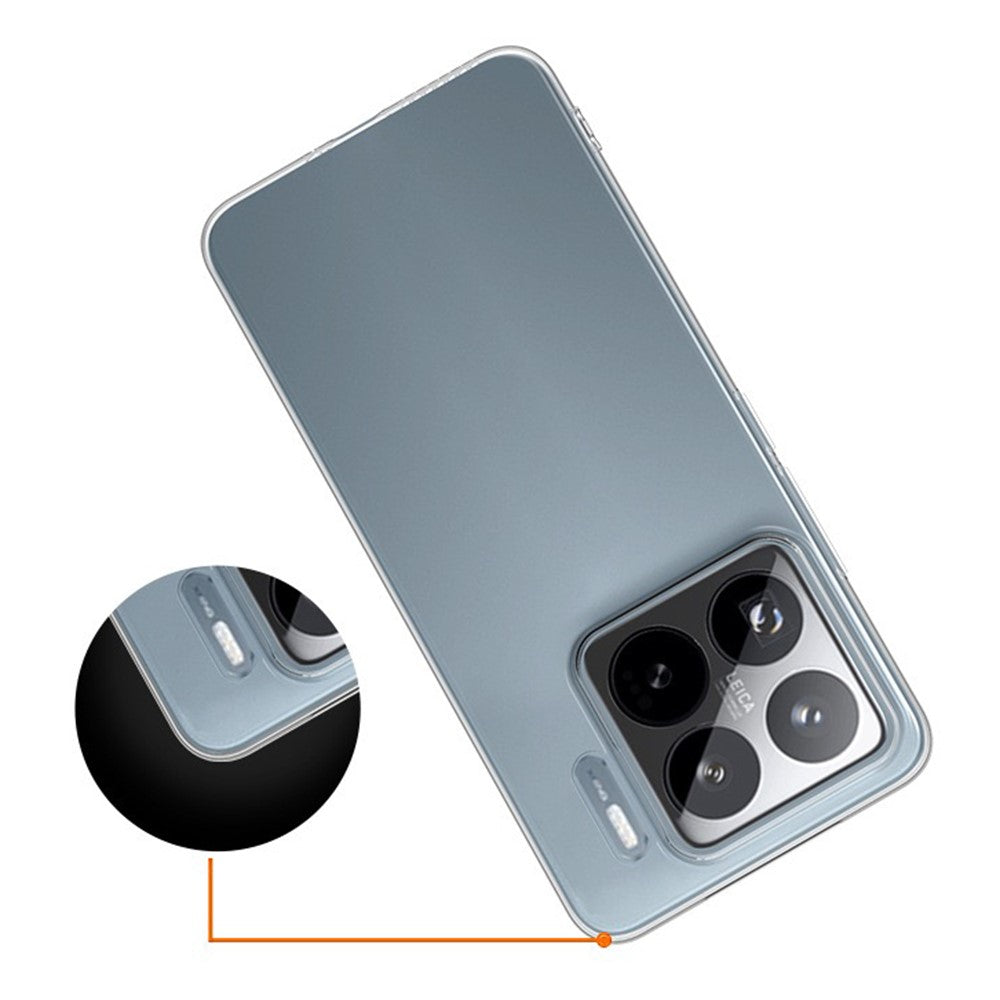 Xiaomi 15S Pro Bakstycke Ultratunt Flexibelt TPU Genomskinligt mobilskal