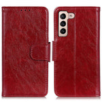 Anti-scratch Phone Case For Samsung Galaxy S23 Nappa Texture Split Leather Magnetic Flip Folio Wallet Stand Protective Phone Cover