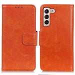 Anti-scratch Phone Case For Samsung Galaxy S23 Nappa Texture Split Leather Magnetic Flip Folio Wallet Stand Protective Phone Cover