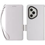 For Honor 400 Pro 5G (Global) Case with Wrist Strap Litchi Texture PU Leather Wallet Phone Cover