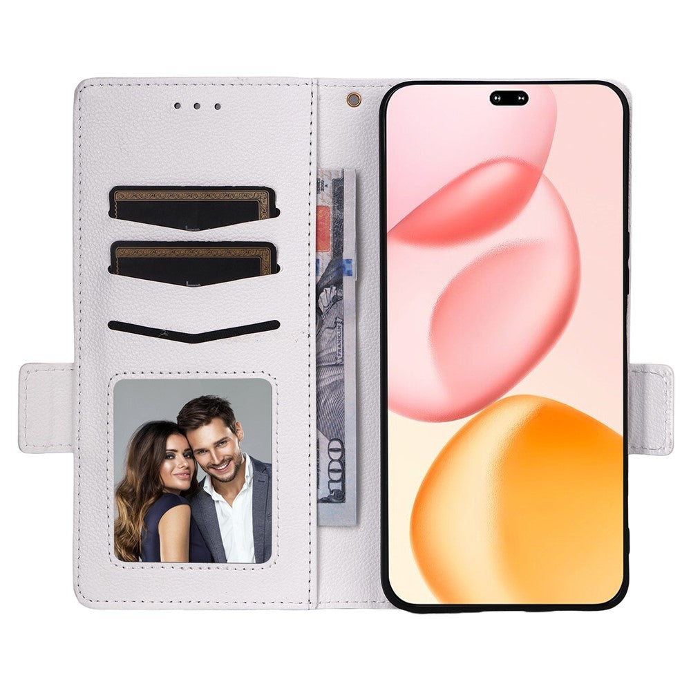 For Honor 400 Pro 5G (Global) Case with Wrist Strap Litchi Texture PU Leather Wallet Phone Cover