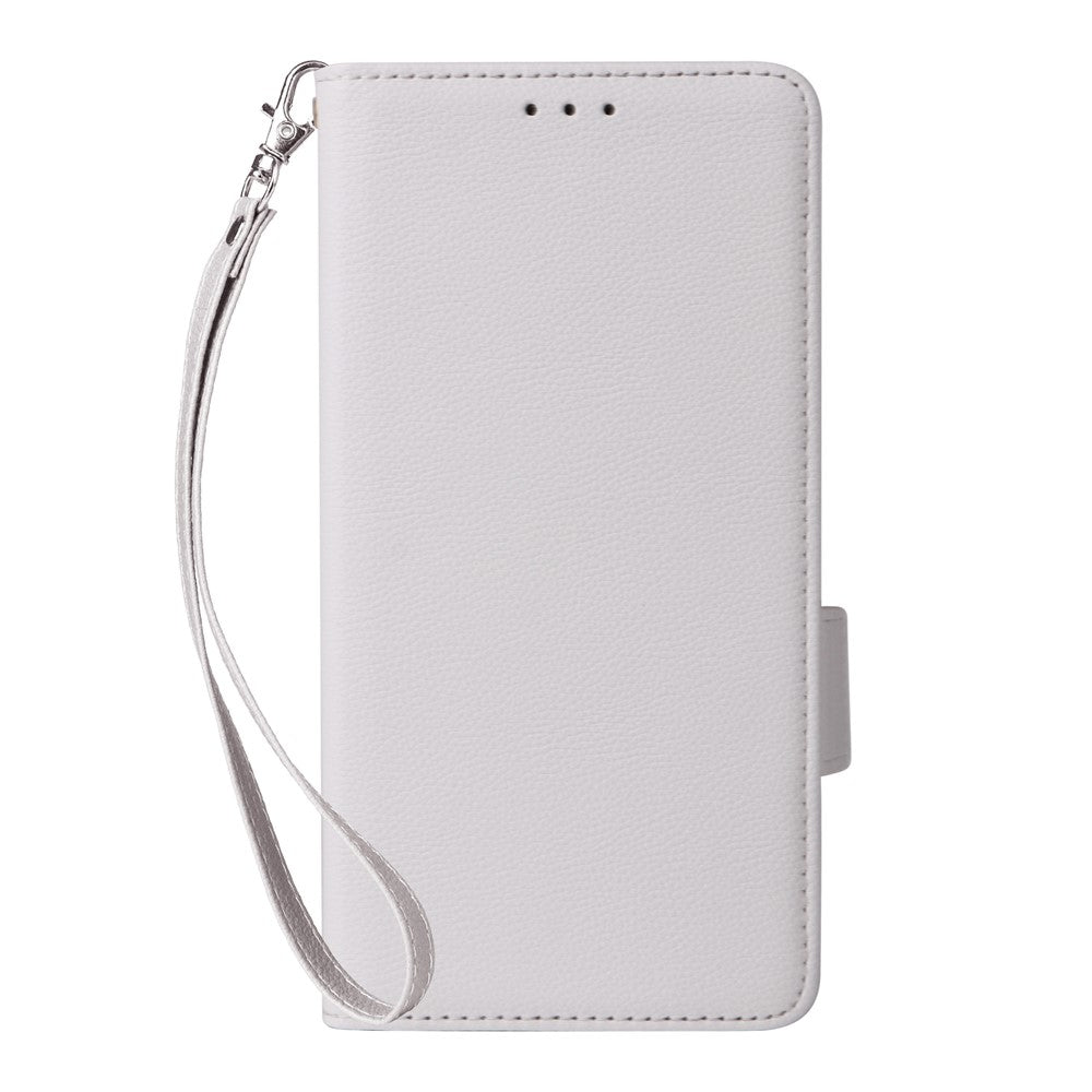 For Honor 400 Pro 5G (Global) Case with Wrist Strap Litchi Texture PU Leather Wallet Phone Cover