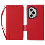 For Honor 400 Pro 5G (Global) Case with Wrist Strap Litchi Texture PU Leather Wallet Phone Cover