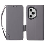 For Honor 400 Pro 5G (Global) Case with Wrist Strap Litchi Texture PU Leather Wallet Phone Cover
