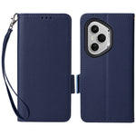 For Honor 400 Pro 5G (Global) Case with Wrist Strap Litchi Texture PU Leather Wallet Phone Cover