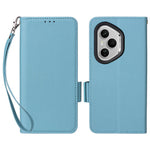 For Honor 400 Pro 5G (Global) Case with Wrist Strap Litchi Texture PU Leather Wallet Phone Cover