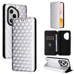 For Honor 400 Pro 5G (Global) Case Wallet Rhombus Imprinted Leather Phone Cover