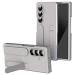 For Samsung Galaxy Z Fold7 5G Phone Case Kickstand Wristband PC Silicone Mobile Cover