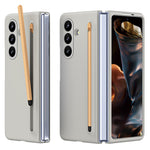Til Samsung Galaxy Z Fold7 5G telefoncover med hærdet glasfilm hårdt pc-bagcover med stylus