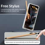 Til Samsung Galaxy Z Fold7 5G telefoncover med hærdet glasfilm hårdt pc-bagcover med stylus