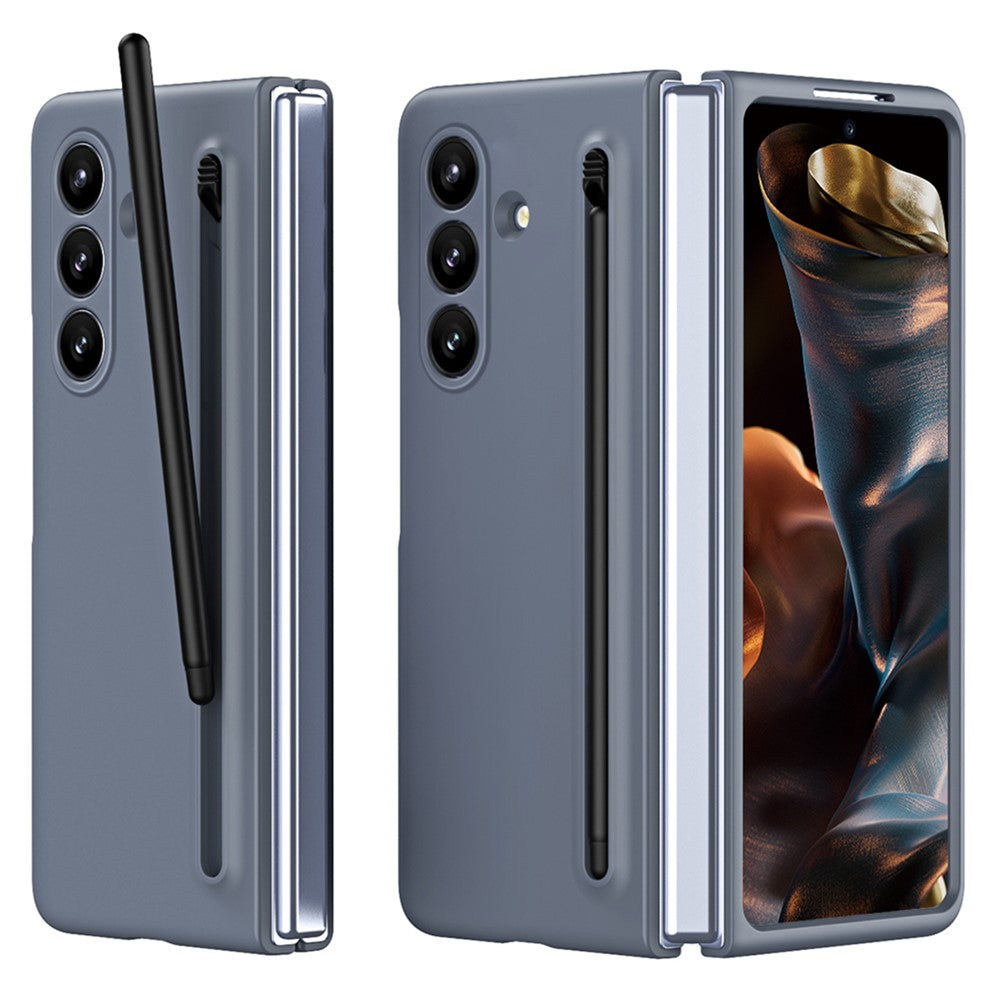 Til Samsung Galaxy Z Fold7 5G telefoncover med hærdet glasfilm hårdt pc-bagcover med stylus
