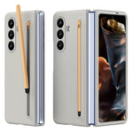 Til Samsung Galaxy Z Fold7 5G Etui med Stylus Hårdt PC Telefon Bagcover