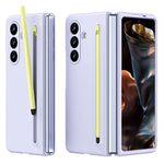 Til Samsung Galaxy Z Fold7 5G Etui med Stylus Hårdt PC Telefon Bagcover