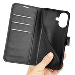 For iPhone 17 Case Litchi Texture Shockproof Leather Wallet Phone Cover