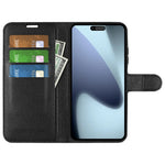 For iPhone 17 Case Litchi Texture Shockproof Leather Wallet Phone Cover