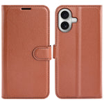 For iPhone 17 Case Litchi Texture Shockproof Leather Wallet Phone Cover