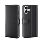 For iPhone 17 Case Genuine Split Leather Phone Cover with Wallet Stand