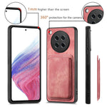 For Oppo Find X8s 5G Magnetic Case Leather Back Cover with Detachable Card Holder