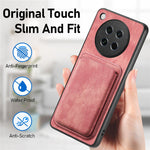 For Oppo Find X8s 5G Magnetic Case Leather Back Cover with Detachable Card Holder