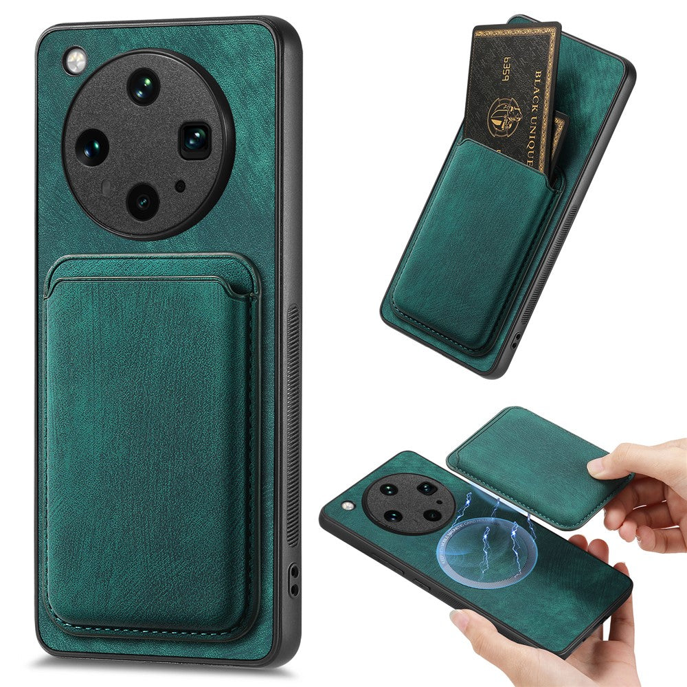 For Oppo Find X8 Ultra 5G Magnetic Case Leather Back Cover with Detachable Card Holder