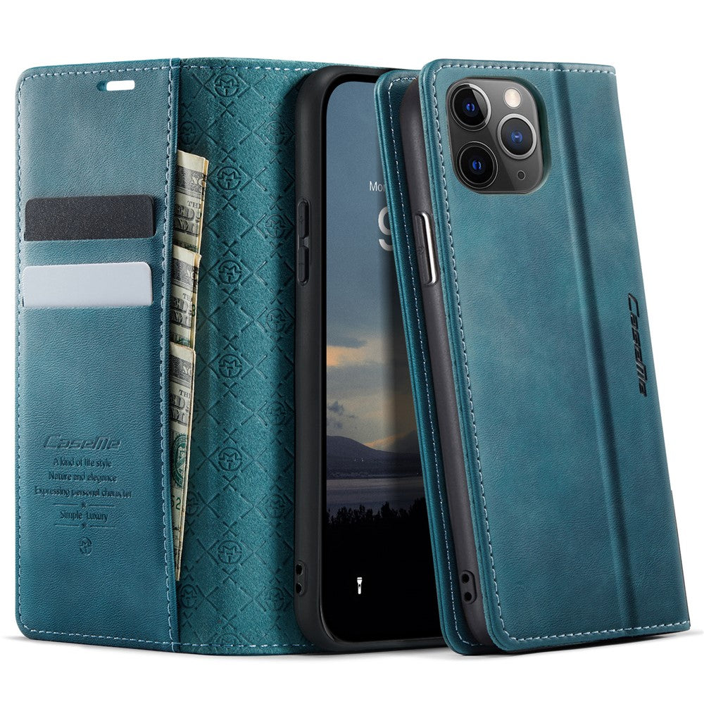CASEME For iPhone 11 Pro Case  033 Series RFID Blocking Wallet Stand Calf Texture Leather Phone Cover