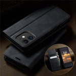 CASEME For iPhone 11 Case  033 Series RFID Blocking Wallet Stand Calf Texture Leather Phone Cover