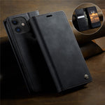 CASEME For iPhone 11 Case  033 Series RFID Blocking Wallet Stand Calf Texture Leather Phone Cover