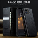CASEME For iPhone 11 Case  033 Series RFID Blocking Wallet Stand Calf Texture Leather Phone Cover