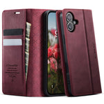 CASEME For iPhone 16 Plus Case  033 Series RFID Blocking Wallet Stand Calf Texture Leather Phone Cover