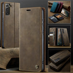 CASEME For Samsung Galaxy S21+ 5G Case 033 Series RFID Blocking Wallet Stand Calf Texture Leather Phone Cover