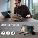 CASEME For Samsung Galaxy S21 5G Case  033 Series RFID Blocking Wallet Stand Calf Texture Leather Phone Cover