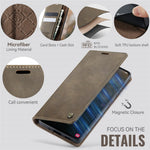 CASEME For Samsung Galaxy S21 FE 5G Case  033 Series RFID Blocking Wallet Stand Calf Texture Leather Phone Cover