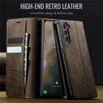 CASEME For Samsung Galaxy S21 FE 5G Case  033 Series RFID Blocking Wallet Stand Calf Texture Leather Phone Cover