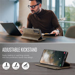 CASEME For Samsung Galaxy S21 FE 5G Case  033 Series RFID Blocking Wallet Stand Calf Texture Leather Phone Cover