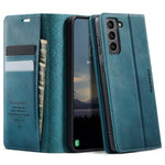 CASEME For Samsung Galaxy S21 FE 5G Case  033 Series RFID Blocking Wallet Stand Calf Texture Leather Phone Cover