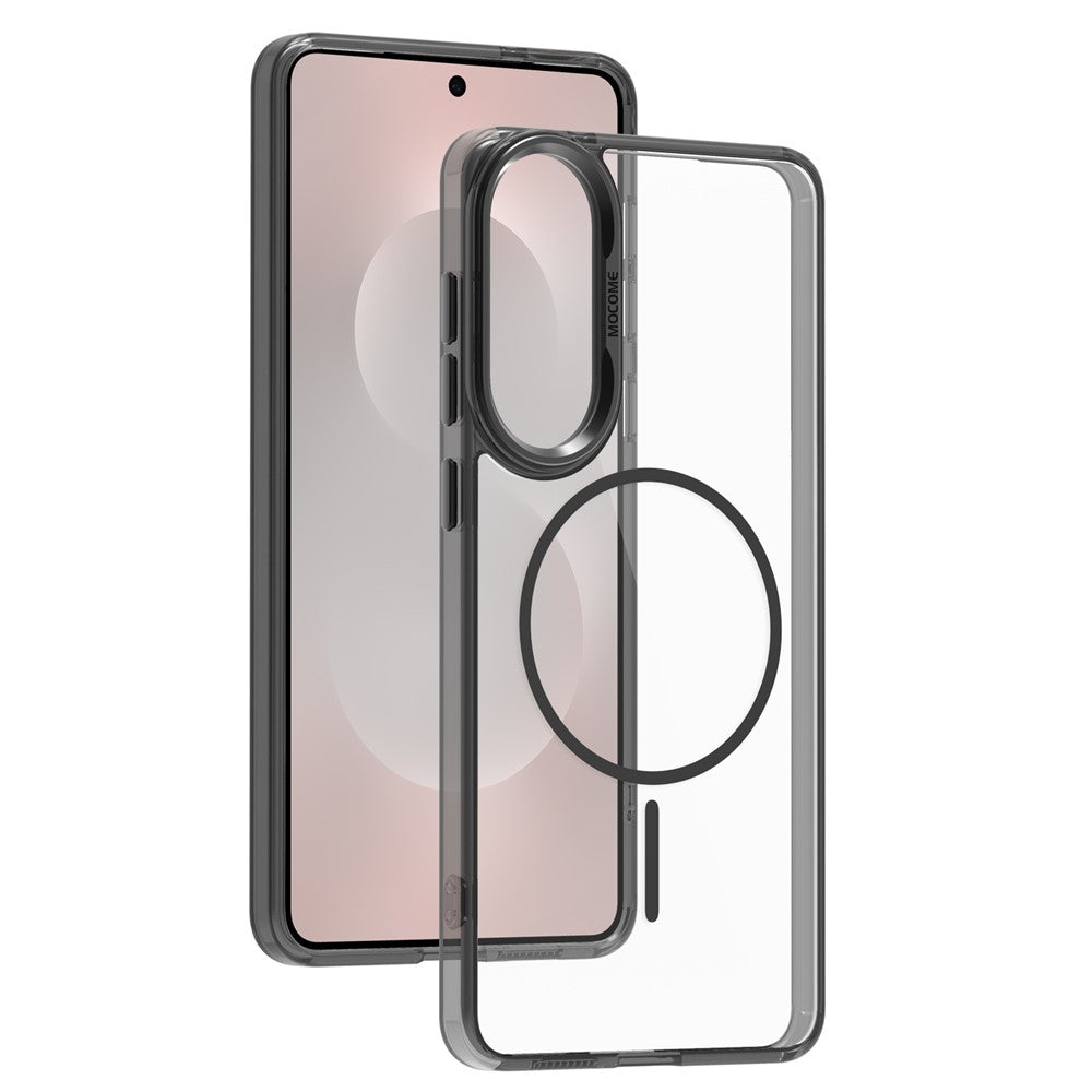 For Samsung Galaxy S25 Edge Magnetic Case TPU PC Clear Phone Cover