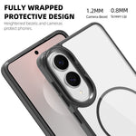 For Samsung Galaxy S25 Edge Magnetic Case TPU PC Clear Phone Cover