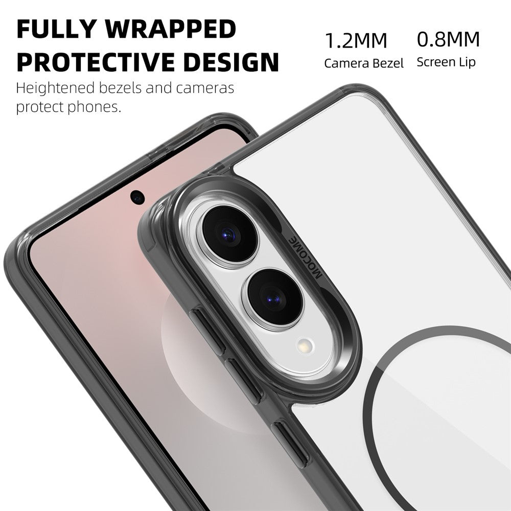 For Samsung Galaxy S25 Edge Magnetic Case TPU PC Clear Phone Cover