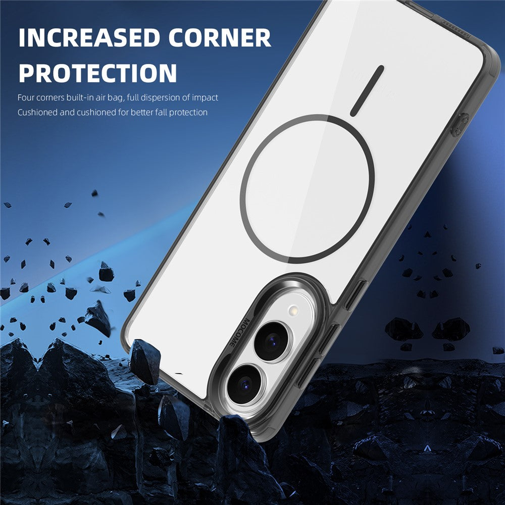 For Samsung Galaxy S25 Edge Magnetic Case TPU PC Clear Phone Cover