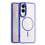 For Samsung Galaxy S25 Edge Magnetic Case TPU PC Clear Phone Cover