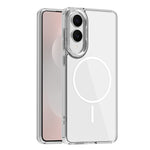 For Samsung Galaxy S25 Edge Magnetic Case TPU PC Clear Phone Cover