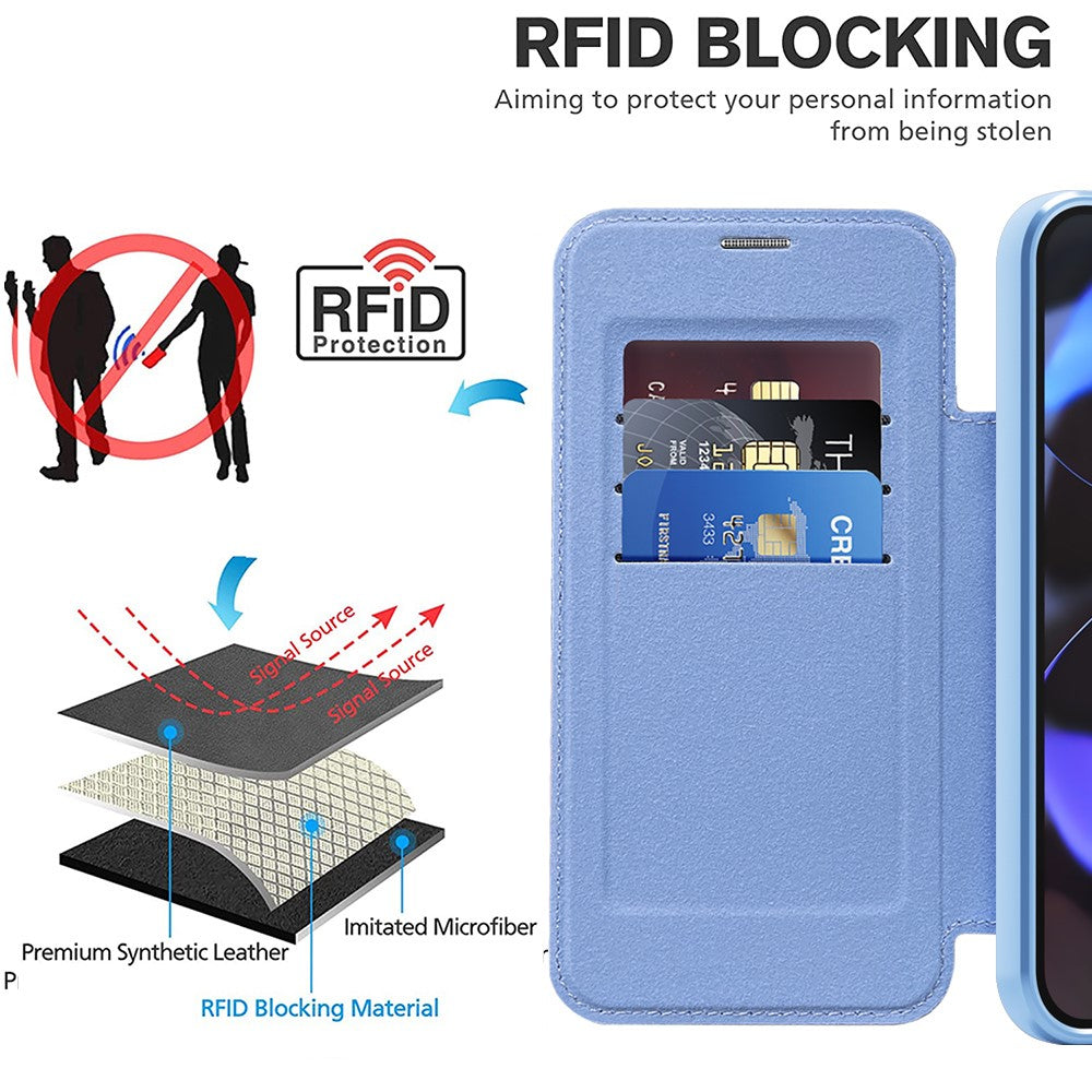For Google Pixel 10 / 10 Pro Magnetic Case RFID Blocking Leather Phone Cover
