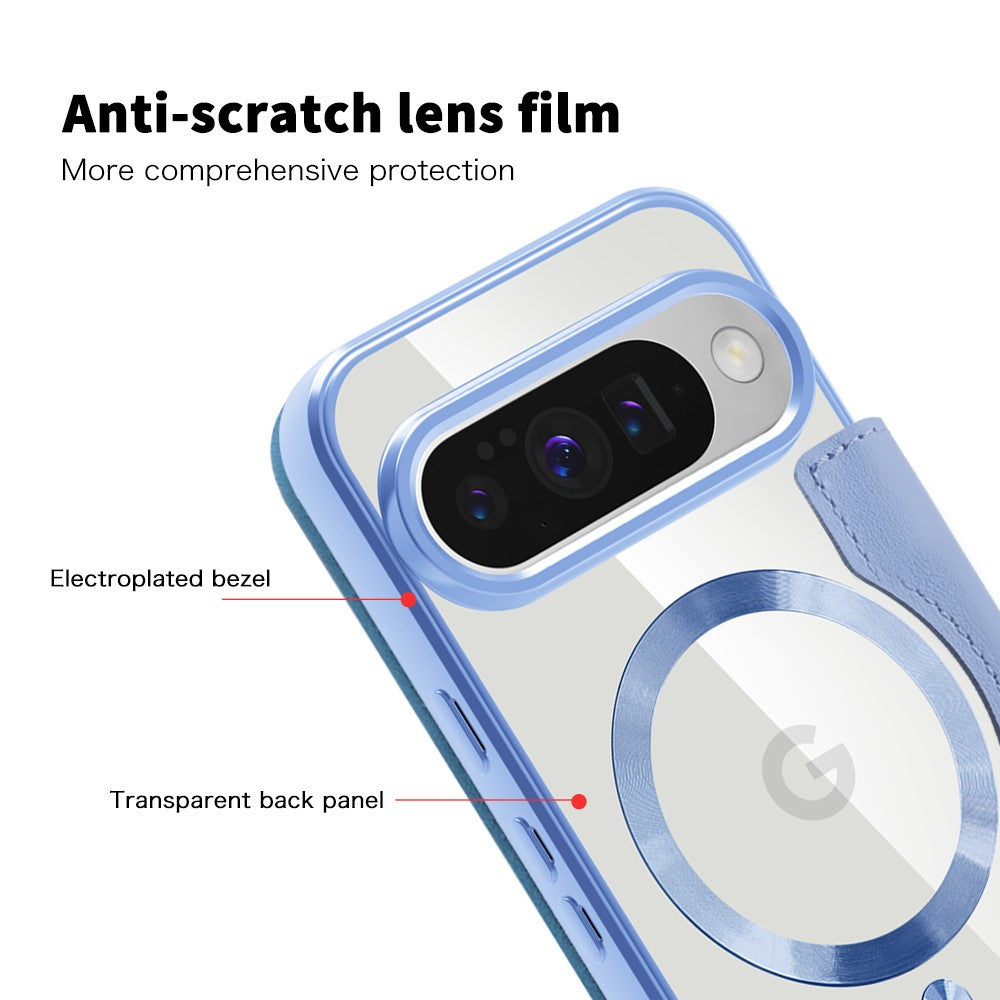 For Google Pixel 10 / 10 Pro Magnetic Case RFID Blocking Leather Phone Cover