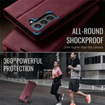 CASEME For Samsung Galaxy S22 5G Case  033 Series RFID Blocking Wallet Stand Calf Texture Leather Phone Cover