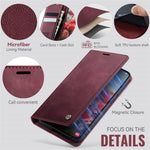 CASEME til Samsung Galaxy S25+ / Galaxy S24+ etui 033 Series RFID Blokerende Pung Stand Kalvestruktur Læder Telefoncover